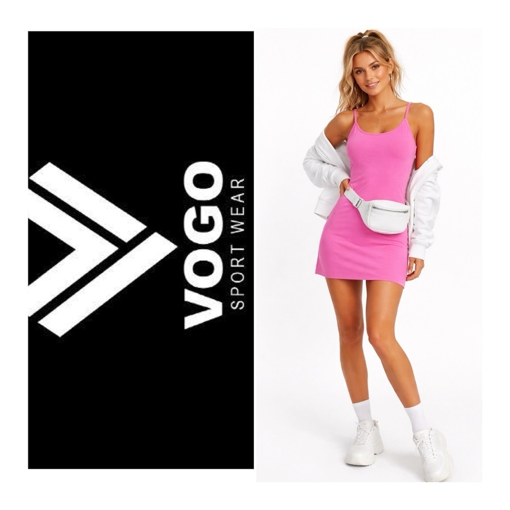 VOGO ATHLETICA Pink Athletic Dress - Picture 1 of 5